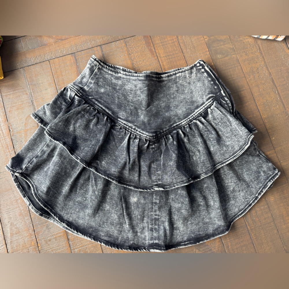 SO Charcoal Denim skirt